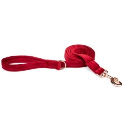 ESME FOR DOG Velours Kirsche Hundeleine 150cm/2cm