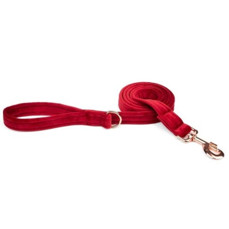 ESME FOR DOG Velours Kirsche Hundeleine 150cm/2cm