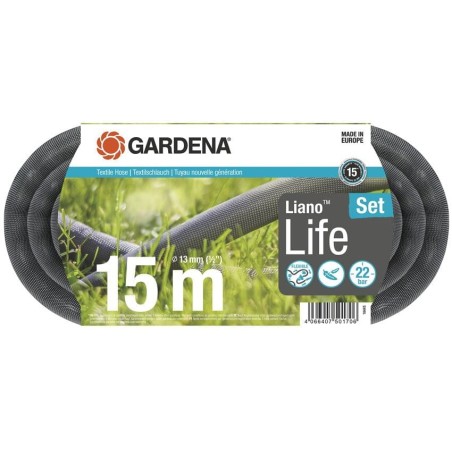 GARDENA Liano Life Textilschlauch 15 m Satz