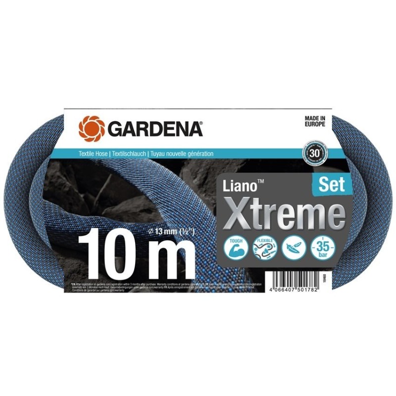 GARDENA Liano Xtreme Textilschlauch 10 m Satz