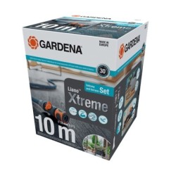 GARDENA Liano Textilschlauch 10 m mit Adapter für Innenarmaturen Set