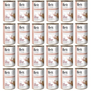 BRIT Veterinary Diet Renal Tuna&amp,Salmon&amp,Pea Nierenfutter für Hunde 24x400g