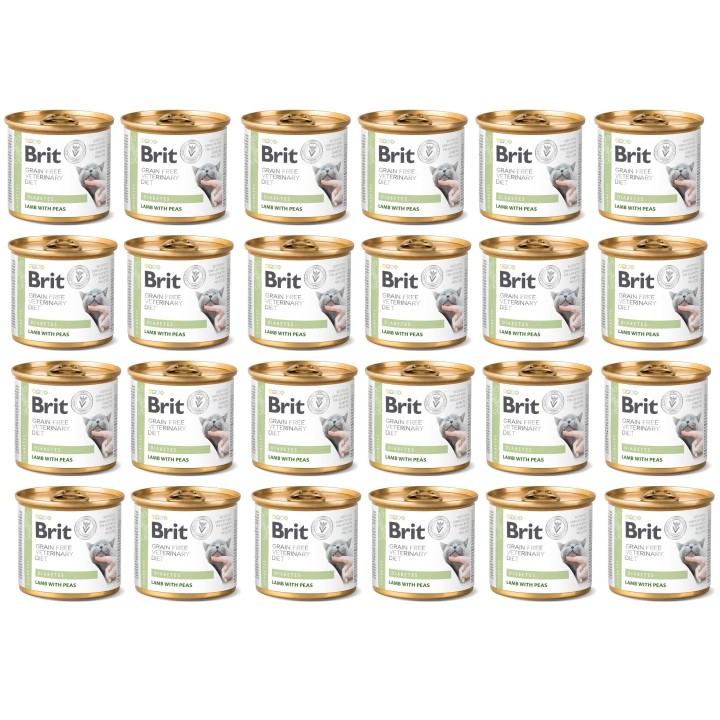 BRIT Veterinary Diet Diabetes Lamb&amp,Pea 24x200 g