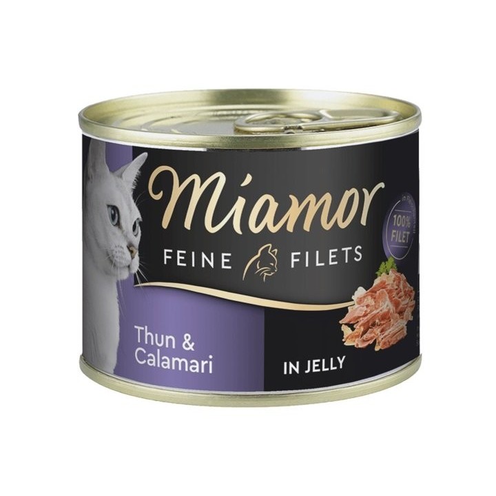 MIAMOR Feline Filets Thunfisch und Tintenfisch galatte 185 g