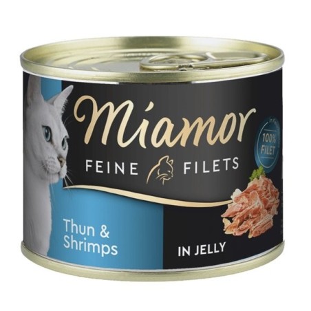 MIAMOR Feline Filets Thunfisch und Garnelen in Gelee 185 g