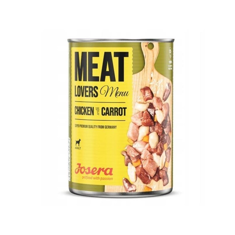 JOSERA Meatlovers menu Hähnchen mit Karotten 800g