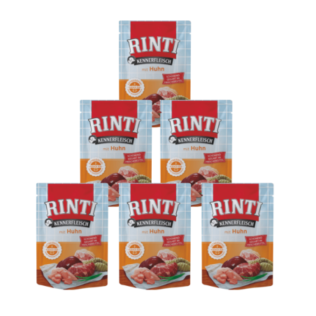 RINTI Kennerfleisch Chicken Huhn Frischebeutel 400 g 5+1 GRATIS