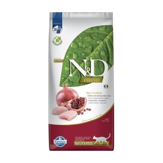 FARMINA N&amp,D Prime Chicken &amp, Pomegranate Cat Nautered 10 kg
