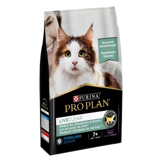 PURINA PRO PLAN LiveClear Sterilised Senior 7+ Truthahn - 2,8 kg