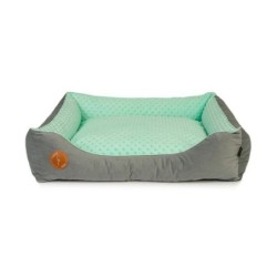 LAUREN DESIGN VELVET CEZAR lair grauer Samt + Minky Mint