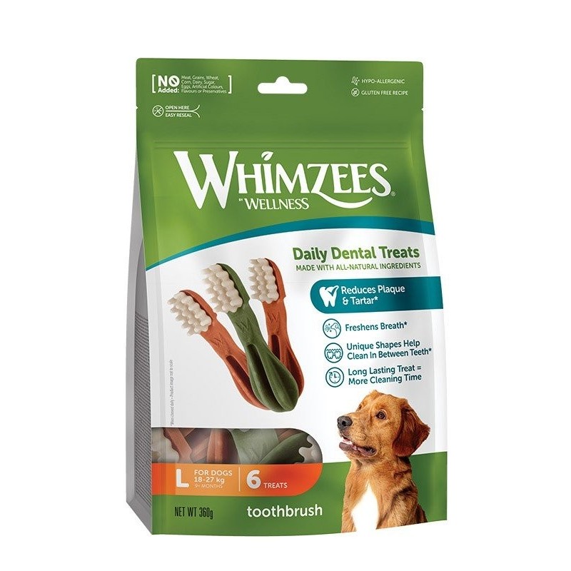 WHIMZEES Dental-Beißbürste L 6 Stk