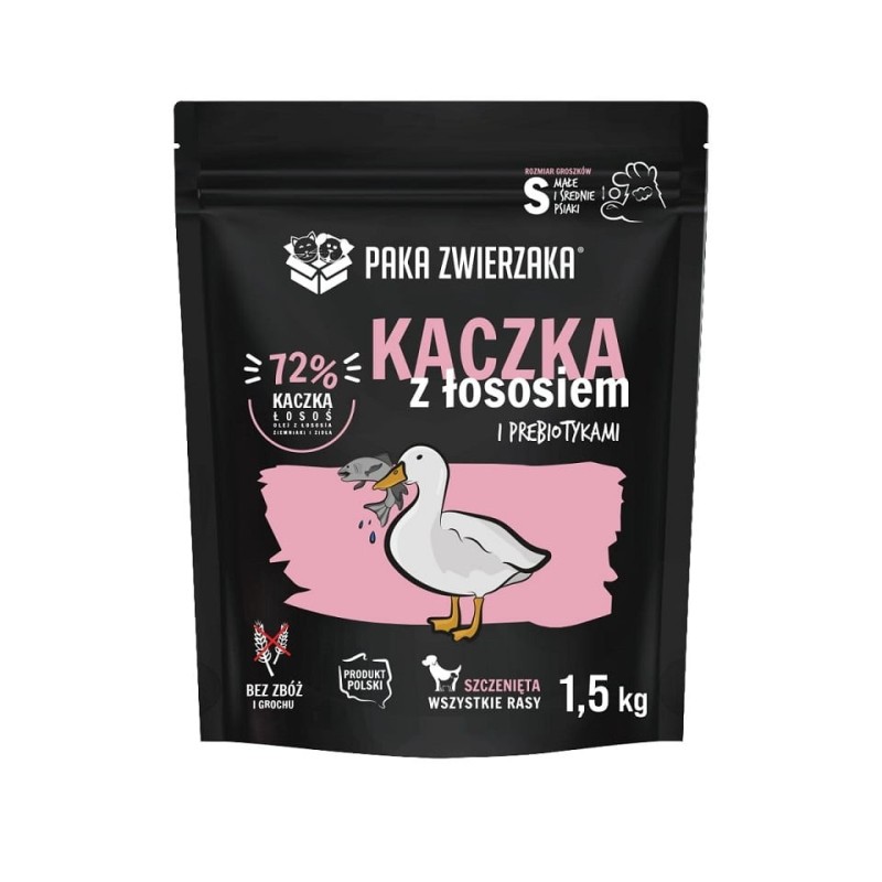 PAKA ZWIERZAKA Ente-Lachs-Welpenfutter 1,5kg