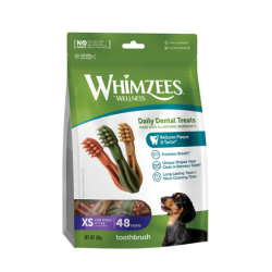 WHIMZEES Hunde-Kauzahnbürste XS 48 Stück