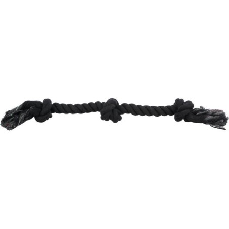 TRIXIE Hundeleine mit Knoten 70 cm schwarz
