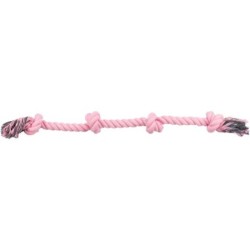 TRIXIE Schnur mit Knoten, für Hunde 95 cm pink