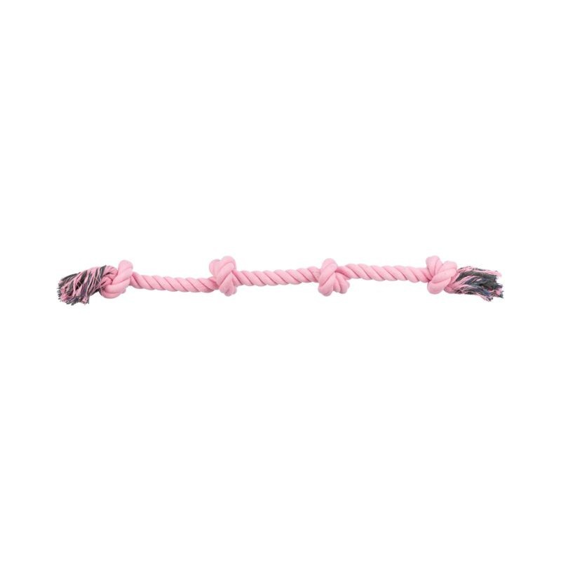 TRIXIE Schnur mit Knoten, für Hunde 95 cm pink