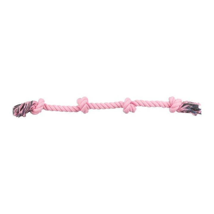 TRIXIE Schnur mit Knoten, für Hunde 95 cm pink
