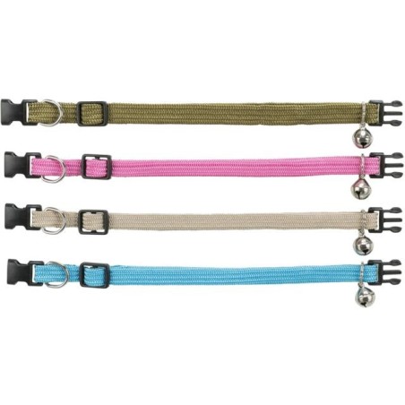 TRIXIE Katzenhalsband mit Glöckchen Farbmix 1 St