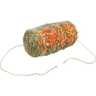 TRIXIE Heuballen mit Erbsen und Karotten für Kaninchen und Nagetiere 250 g
