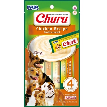 INABA Churu Chicken recipe 4x14g Huhn für Hunde
