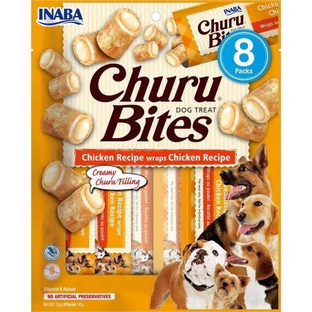 INABA Churu Bite Chicken 8x12g Hühnerwraps für Hunde