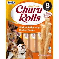 INABA Churu Rolls Chicken 8x12g Hühnerwraps für Hunde