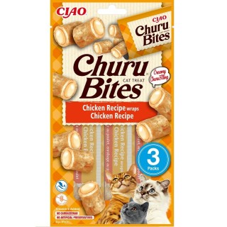 INABA Churu Bites Chicken wraps 3x10g Hühnerwraps für Katzen