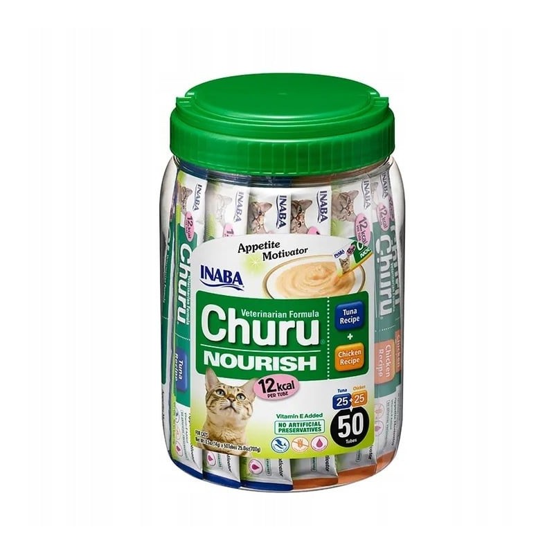 INABA Churu Nourrish 50x14g mit Thunfisch und Huhn für Katzen