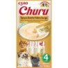 INABA Churu Tuna with bonito flakes 4x14g Thunfisch und Bonitoflocken für Katzen