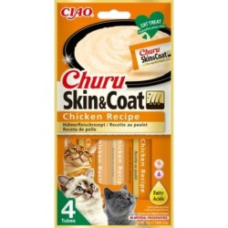 INABA Churu Skin&amp,Coat 4x14g mit Huhn für Katzen