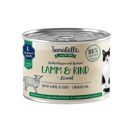SANABELLE Lamm &amp, Rind 195 g Nassfutter für ausgewachsene Katzen
