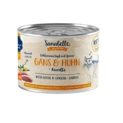 SANABELLE Gans &amp, Huhn 180 g Nassfutter für ausgewachsene Katzen