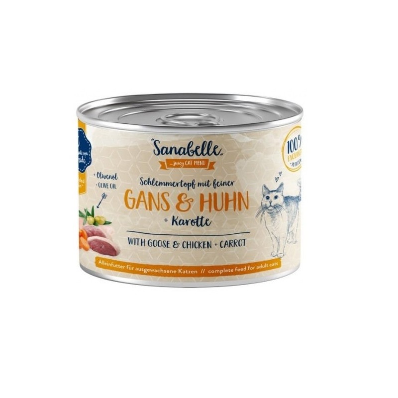 SANABELLE Gans &amp, Huhn 380 g Nassfutter für ausgewachsene Katzen