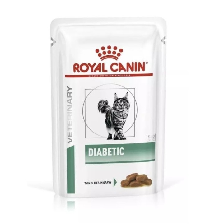 ROYAL CANIN Cat diabetic 4x12x85 g diätetisches Nassfutter für ausgewachsene Katzen mit Diabetes mellitus