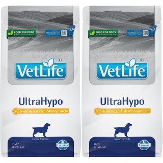 FARMINA Vet Life UltraHypo Hundefutter für Hunde mit Allergien 2 x 2 kg