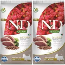 FARMINA N&amp,D Quinoa Neutere Adult Mini Ente, Broccoli &amp, Spargel 2x7 kg