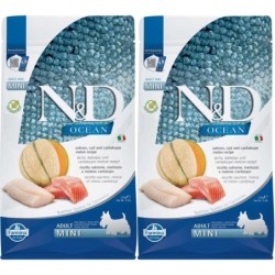 FARMINA N&amp,D Ocean Dog Adult Mini salmon, cod &amp, canatloupe melon 2x2.5 kg