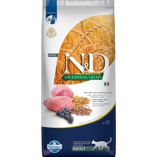FARMINA N&amp,D Ancestral Adult Cat 10 kg Lammfleisch, Dinkel, Hafer und Heidelbeeren