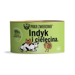 PAKA ZWIERZAKA Nassfutter mit Truthahn und Kalbfleisch für Katzen 200 g