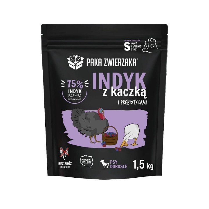 PAKA ZWIERZAKA Seventh Heaven Trockenfutter Pute und Ente Mini 1,5 kg