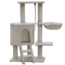 KATIDO Katzenkratzbaum 96 cm beige