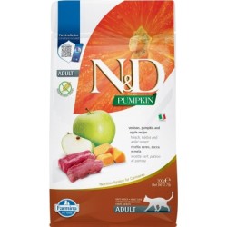 FARMINA N&amp,D Pumpkin Adult Cat Venison&amp,Apple 300 g Hirsch, Kürbis und Apfel für ausgewachsene Katzen