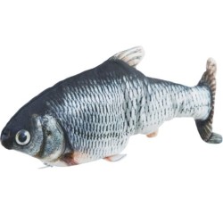 TRIXIE Wriggle fish Catnip Katzenspielzeug 30 cm USB wiederaufladbar