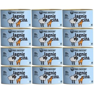 PAKA ZWIERZAKA Lamm-Nassfutter für Katzen 12 x 200 g