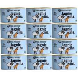 PAKA ZWIERZAKA Lamm-Nassfutter für Katzen 12 x 200 g