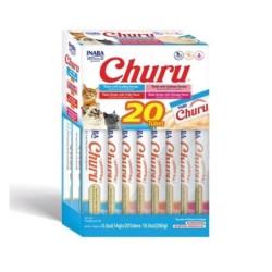 INABA Churu Varieties Tuna&amp,Seafood 20x14g Thunfisch und Meeresfrüchte für die Katze