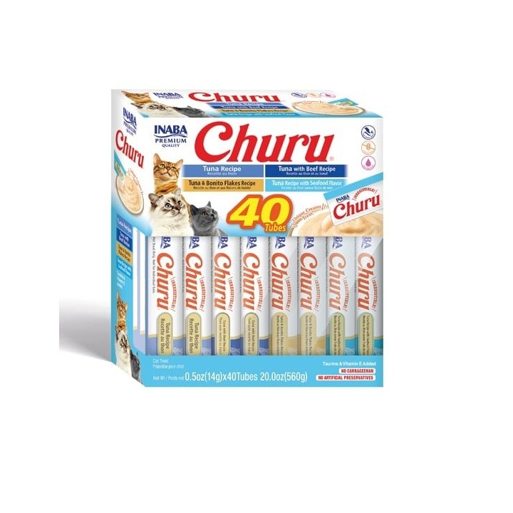 INABA Churu Varieties Tuna 40x14g Thunfisch für die Katze