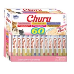 INABA Churu Varieties Tuna 60x14g Tunfisch für die Katze