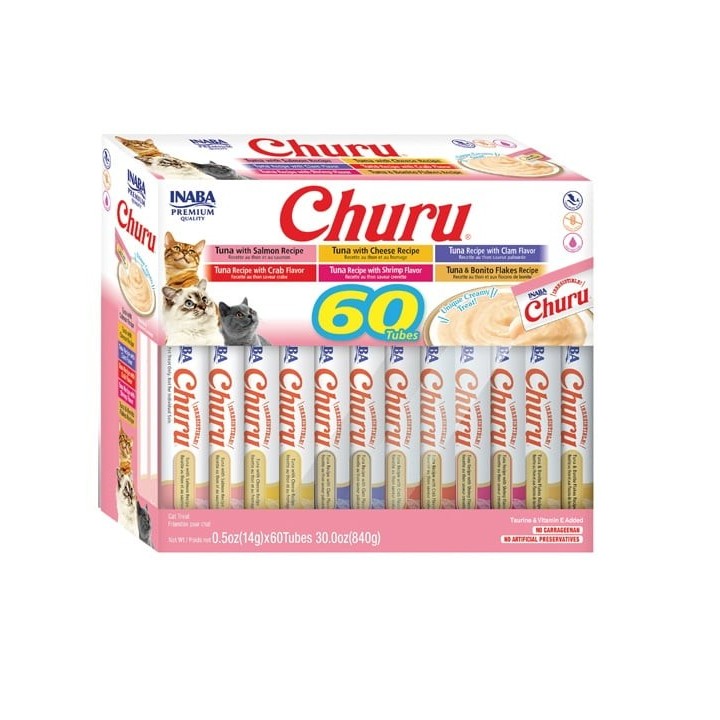 INABA Churu Varieties Tuna 60x14g Tunfisch für die Katze