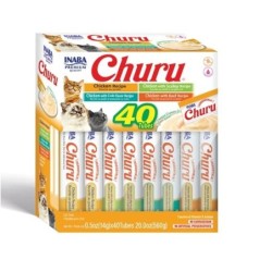 INABA Churu Varieties Chicken Recipe 40x14g cremiger Hühnerleckerbissen für Katzen